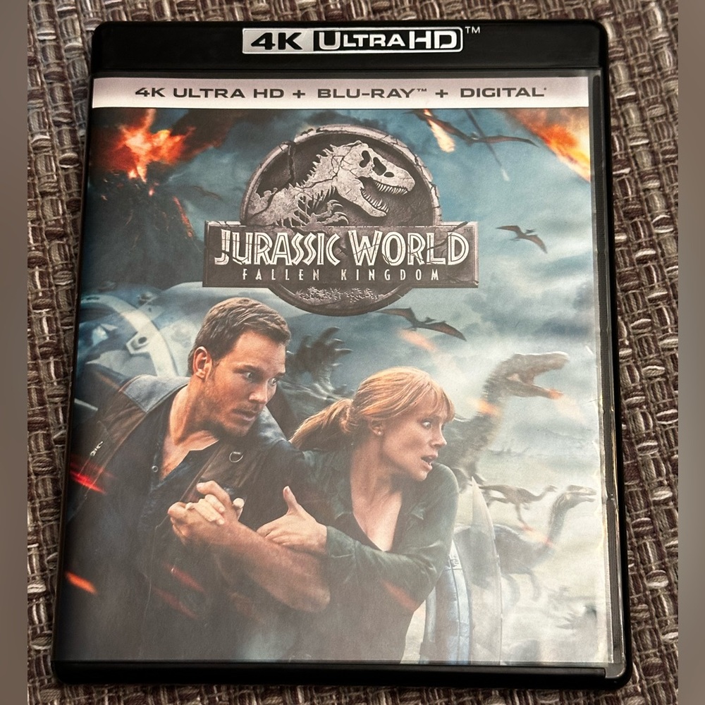 Jurassic World Fallen Kingdom ultra 4k DVD